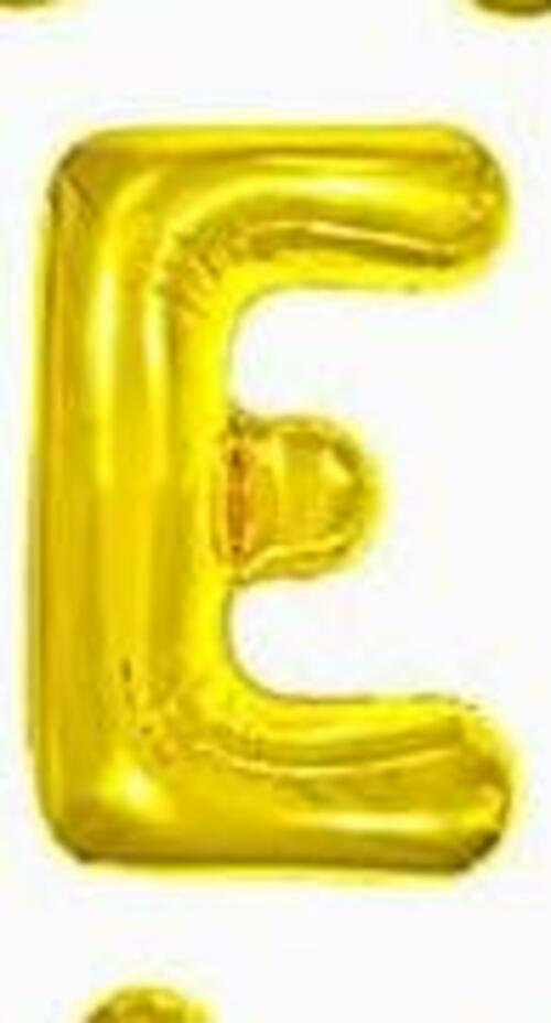 WRWMSLGO Letter Balloons 40in Large Alphabet E Gold Foil Mylar Balloon by Deal US