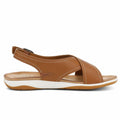 UBFEN Womens Flat Sandals Arch Support Adjustable Slingback Brown Size EUR 37 by Deal US