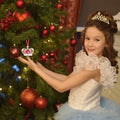 GROWTHMAGIC Pink Metal Crown Christmas Ornaments with Rhinestones Xmas Decor by Deal US