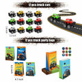 XIPEGPA Truck Party Favors Set - Keychains Slap Bracelets Stickers Straws by Deal US