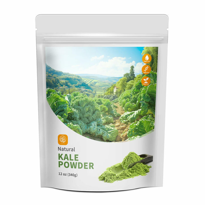 Hudetex Kale Powder 100% Pure Green Juice 12oz Vegan Dietary Fiber by Deal US