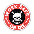 GNAART Work Safe or D*e Lineman Hard Hat Sticker 3 Inch 3Pcs Multi Vinyl by Deal US