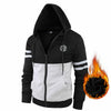 OHSNMAKSL Men's Full Zip Fleece Hoodie Jacket Black/Gray Size XL