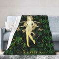 Aswuihz Libra Constellation Flannel Throw Blanket 60x50 Fuzzy Cozy by Deal US