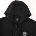 OHSNMAKSL Men's Full Zip Fleece Hoodie Jacket Black/Gray Size XL by Deal US