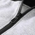 OHSNMAKSL Men's Full Zip Fleece Hoodie Jacket Black/Gray Size XL by Deal US