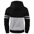 OHSNMAKSL Men's Full Zip Fleece Hoodie Jacket Black/Gray Size XL by Deal US