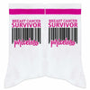 FujLoy Together We Fight Cancer Socks Chemo Awareness Survivor Gift Size 8