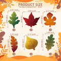 HunnmingRe 240 Pcs Felt Fall Leaves Set Multicolor DIY Autumn Decoration by Deal US