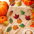 HunnmingRe 240 Pcs Felt Fall Leaves Set Multicolor DIY Autumn Decoration by Deal US