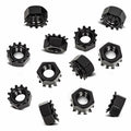 MewuDecor M8-1.25 Keps Lock Nut 304 Stainless Steel Black Finish 25 PCS by Deal US