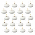 JEQUD 20 Pcs Floating Candles 1.5 Inch Unscented White Warm Tealights by Deal US