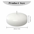 JEQUD 20 Pcs Floating Candles 1.5 Inch Unscented White Warm Tealights by Deal US