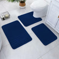 SWEMSTAR Bathroom Rugs 2pcs Memory Foam Quick-Dry Gray 17x24 + 20x32 by Deal US