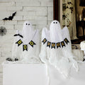 Janinka 2 Pcs Mesh Halloween Ghost Decorations Spooky White Centerpiece by Deal US
