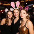 Hoteam 3 Pcs Halloween Ear Headbands Pink Leopard Bunny Mouse Colorful by Deal US