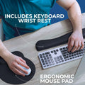 Everlasting Comfort Ergonomic Memory Foam Mouse Pad & Keyboard Wrist Rest by Deal US