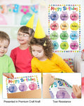 PETCEE Watercolor Birthday Poster Classroom Decor 16.5x11.2 BirthdayPoster-A by Deal US