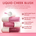 FOCALLURE Silky Cream Liquid Blush Matte Dewy Face Makeup 0.13oz Pack of 1 by Deal US
