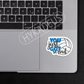 HYKADEUS You Just Got Served Volleyball Sticker 3x2.2in 3Pcs Waterproof Vinyl by Deal US