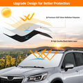 D-Lumina Windshield Sun Shade Subaru Forester 2019-2024 Foldable UV Blocker by Deal US