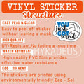 HYKADEUS You Just Got Served Volleyball Sticker 3x2.2in 3Pcs Waterproof Vinyl by Deal US