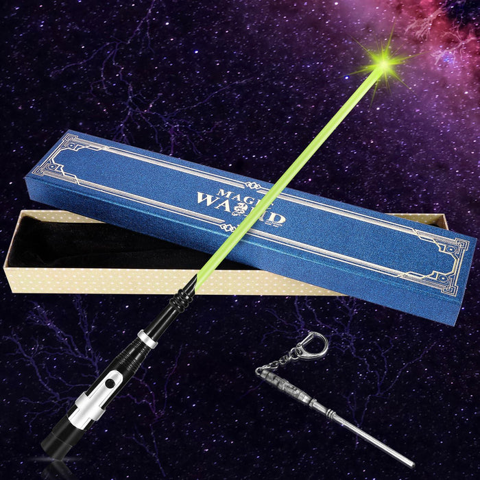 KingVows Light Up Magic Wizard Wand 14.3" Rechargeable Green Cosplay by Deal US