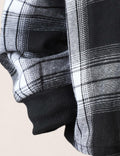 FERWANG Boys 2PC Plaid Hoodie & Jogger Set Black Size 5-6 Years by Deal US