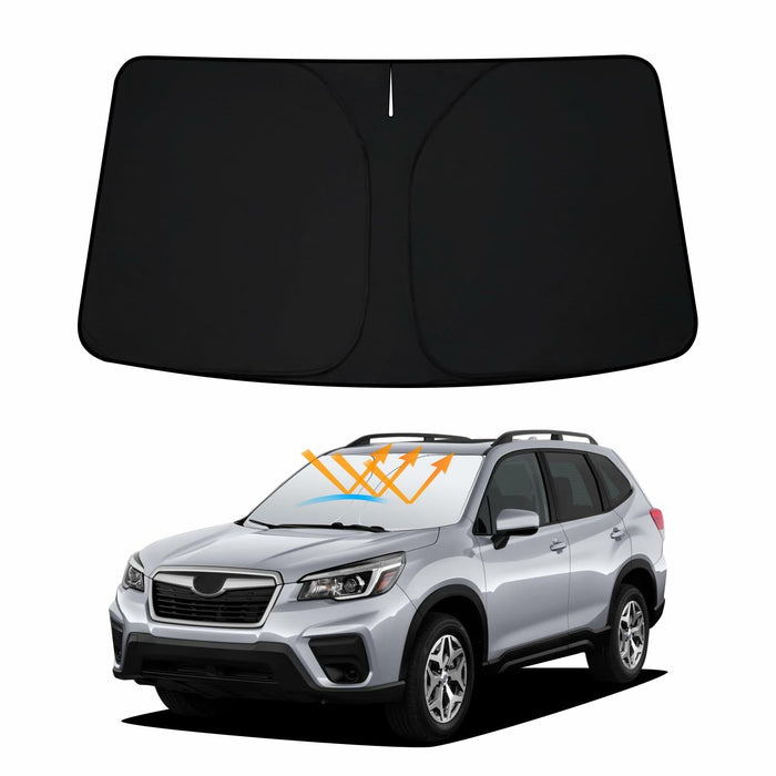 D-Lumina Windshield Sun Shade Subaru Forester 2019-2024 Foldable UV Blocker by Deal US