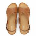 UBFEN Womens Flat Sandals Arch Support Adjustable Slingback Brown Size EUR 37 by Deal US