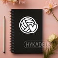 HYKADEUS Volleyball Stickers Waterproof Vinyl Decals 3"x2.7" 3PCS Heart Design by Deal US