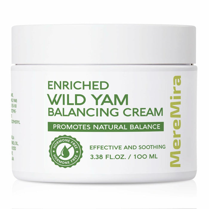 Wild Yam Cream Hormone Balance PMS Menopause Relief 3.38 fl oz by Deal US