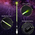 KingVows Light Up Magic Wizard Wand 14.3" Rechargeable Green Cosplay by Deal US