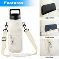 RRegeny Water Bottle Holder Strap for Hydroflask 32oz 40oz Cream Polyester by Deal US
