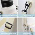 RRegeny Water Bottle Holder Strap for Hydroflask 32oz 40oz Cream Polyester by Deal US
