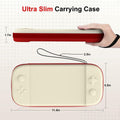 STARTRC GAMES Slim Hard Shell Carrying Case for Nintendo Switch 2 White & Red by Deal US