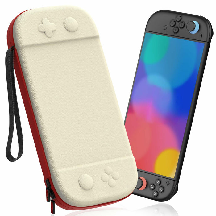 STARTRC GAMES Slim Hard Shell Carrying Case for Nintendo Switch 2 White & Red by Deal US