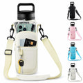 RRegeny Water Bottle Holder Strap for Hydroflask 32oz 40oz Cream Polyester by Deal US