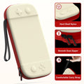 STARTRC GAMES Slim Hard Shell Carrying Case for Nintendo Switch 2 White & Red by Deal US
