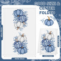 Kinlop 6 Pcs Fall Thanksgiving Blue White Pumpkin Kitchen Towels 16x26 Inch by Deal US