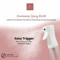 BEAUTY ME Continuous Mist Spray Bottle 10.1oz White Fine Mist Sprayer by Deal US