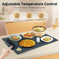 BOLEISE Electric Warming Tray Nano Silicone 3 Temp Settings White Size M by Deal US