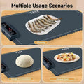 BOLEISE Electric Warming Tray Nano Silicone 3 Temp Settings White Size M by Deal US