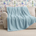 Jungle Star 3 Layer Jacquard Fleece Throw Blanket 50x70 Inch Wave Beige by Deal US