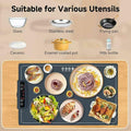 BOLEISE Electric Warming Tray Nano Silicone 3 Temp Settings White Size M by Deal US