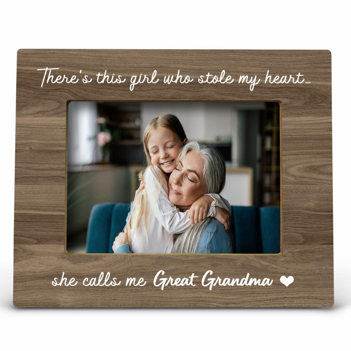 FONDCANYON Great Grandma 5x7 Photo Frame Gift Pink Rustic Style by Deal US