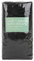 FABBRICA HOME Bamboo Rayon Spa Bath Wrap & Hair Turban Set Navy Blue One Size by Deal US