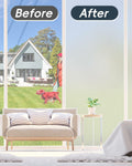 Dwersty Frosted Glass Window Privacy Film Static Cling 17.5x78.74in Anti-UV by Deal US