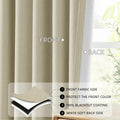 ChrisDowa Pinch Pleated Blackout Linen Curtains 40x102in Greyish Beige 2 Panels by Deal US