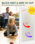 Dwersty Frosted Glass Window Privacy Film Static Cling 17.5x78.74in Anti-UV by Deal US